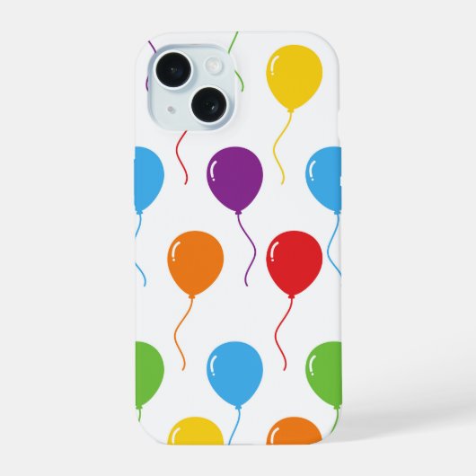 Colorful Balloons Mobile Phone Case Balloon Phone iPhone 15ケース (裏面)