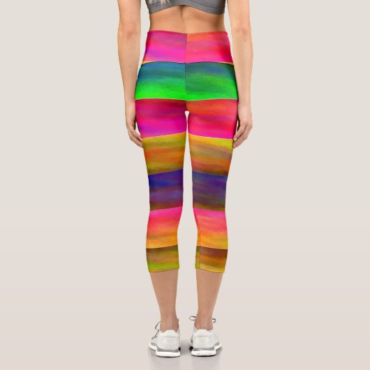 colorful bands カプリレギンス (裏面)