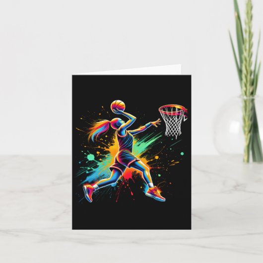 Colorful Basketball Player Girls カード (正面)
