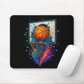 Colorful Basketball Slam Dunk Splash Hoop Backboar マウスパッド (マウス)