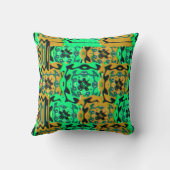 Colorful Bauhaus Geometric Pattern クッション (裏面)