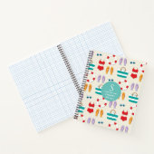 Colorful Beach Holiday Pattern Personalised Travel ノートブック (内部)