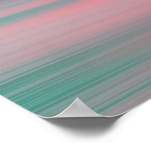 Colorful beach sunset #1 ポスター (角)