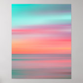 Colorful beach sunset #1 ポスター (正面)