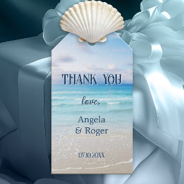 Colorful Beach Wedding Favor Thank You Gift Tag ギフトタグ
