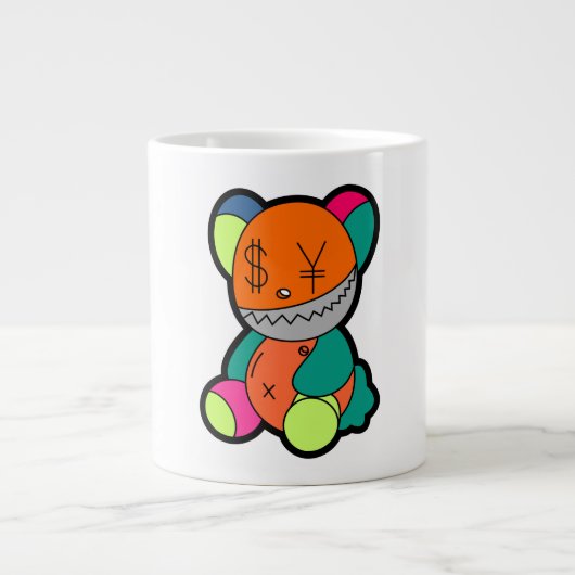Colorful bear ジャンボコーヒーマグカップ (正面)