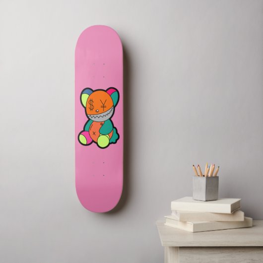 Colorful bear スケートボード (ウォールアート)