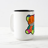 Colorful bear ツートーンマグカップ (正面左)