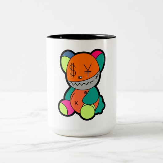 Colorful bear ツートーンマグカップ (中央)
