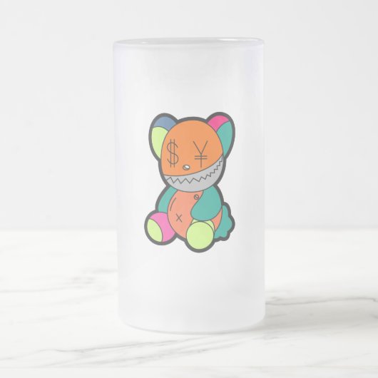Colorful bear フロストグラスビールジョッキ (中央)