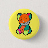 Colorful bear 缶バッジ (正面)