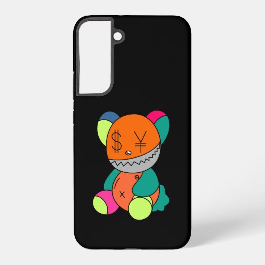 Colorful bear samsung galaxyケース (裏面)