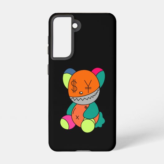 Colorful bear samsung galaxyケース (裏面)