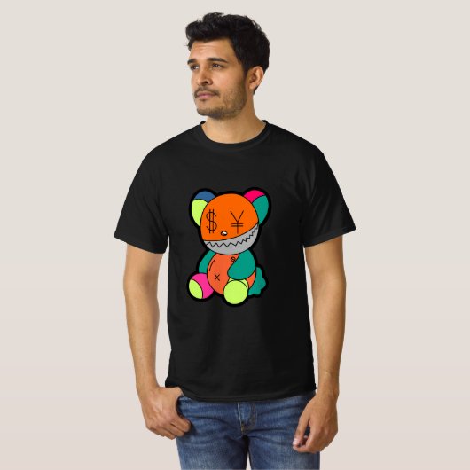 Colorful bear tシャツ (正面フル)