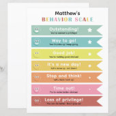 Colorful Behavior Management Chart for Kids (正面/裏面)
