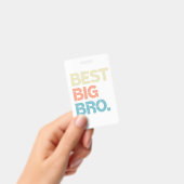 Colorful Best Big Bro Awesome Big Brother バッジ (手持ち)