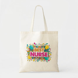 Colorful Best Nurse Tote Bag トートバッグ