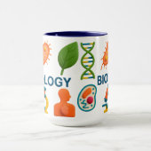 Colorful Biology Science Ceramic Mug マグカップ (中央)