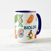 Colorful Biology Science Ceramic Mug マグカップ (正面右)