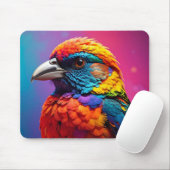 colorful bird マウスパッド (マウス)