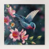 Colorful Bird Floral Jigsaw Puzzle ジグソーパズル (横)