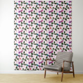 Colorful Bird Floral Seamless Pattern  タペストリー (インサイチュ)