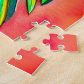 Colorful Bird of Paradise Flower ジグソーパズル (側面)