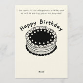 Colorful Birthday Bash Invitation – Editable Party 招待状 (裏面)