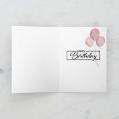 Colorful Birthday Cake Greeting Card カード (内部)