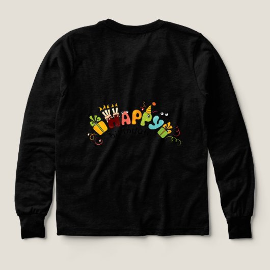 Colorful Birthday Candles Illustration (デザイン背面)