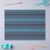 Colorful Black Blue Winter Spring Summer Stripes 薄葉紙 (クラフト)