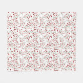Colorful blanket with white background romantic フリースブランケット (正面(横))