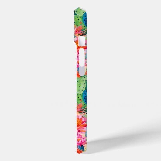 Colorful Blooming Cacti Personalized Case-Mate iPhoneケース (裏面 / 左)