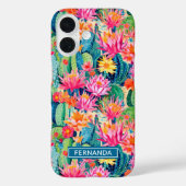 Colorful Blooming Cacti Personalized Case-Mate iPhoneケース (裏面)