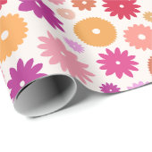 Colorful Blooms Big Pattern ラッピングペーパー (ロールコーナー)