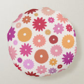 Colorful Blooms Large Pattern ラウンドクッション (裏面)