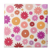 Colorful Blooms Pattern タイル (正面)