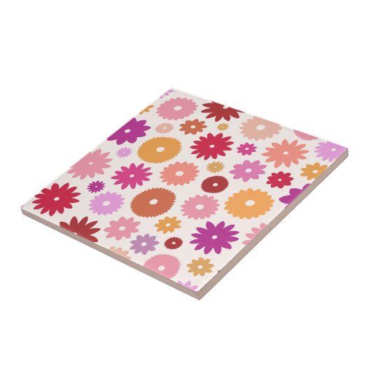 Colorful Blooms Pattern タイル (側面)