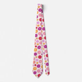 Colorful Blooms Pattern ネクタイ (正面)
