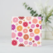 Colorful Blooms Pattern 招待状 (スタンド正面)