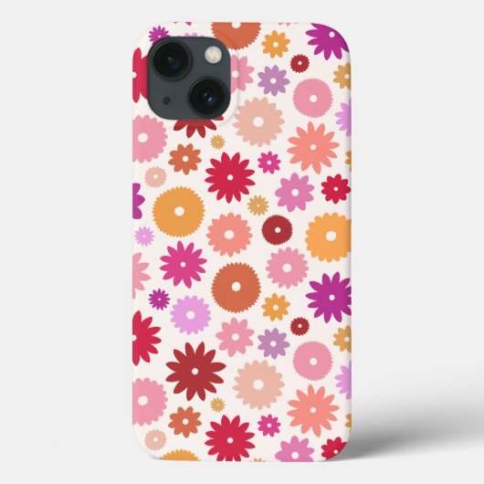 Colorful Blooms Pattern Case-Mate iPhoneケース (裏面)