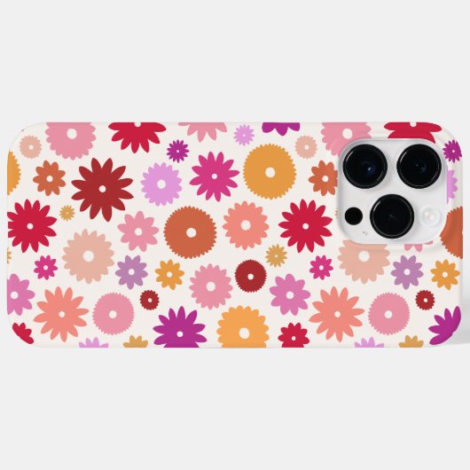 Colorful Blooms Pattern Case-Mate iPhoneケース (裏面 (横))