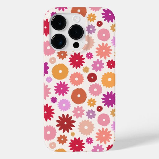 Colorful Blooms Pattern Case-Mate iPhoneケース (裏面)