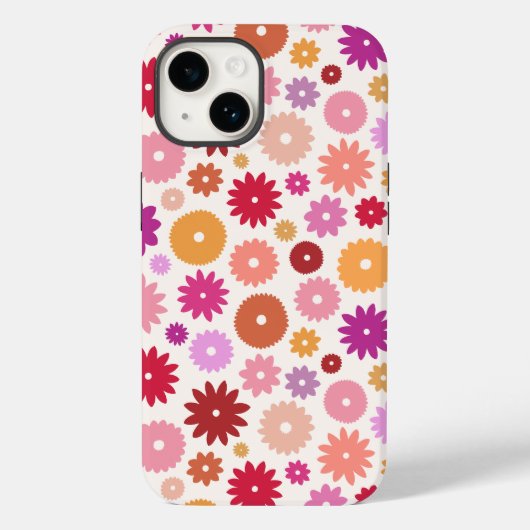 Colorful Blooms Pattern Case-Mate iPhoneケース (裏面)