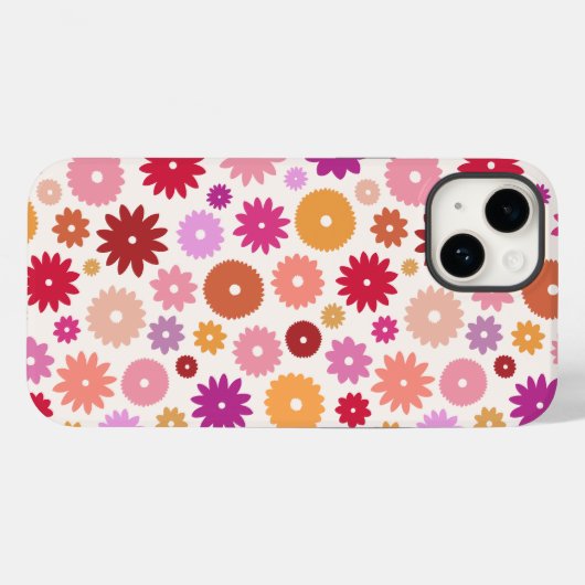Colorful Blooms Pattern Case-Mate iPhoneケース (裏面 (横))