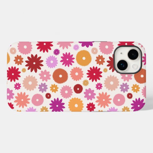Colorful Blooms Pattern Case-Mate iPhoneケース (裏面 (横))