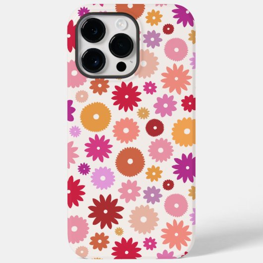 Colorful Blooms Pattern Case-Mate iPhoneケース (裏面)