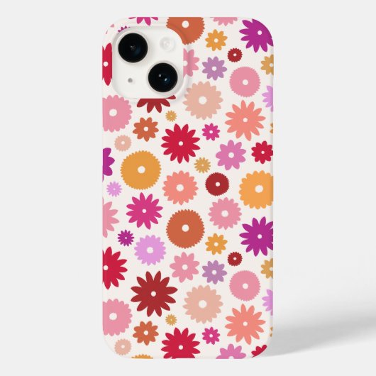 Colorful Blooms Pattern Case-Mate iPhoneケース (裏面)