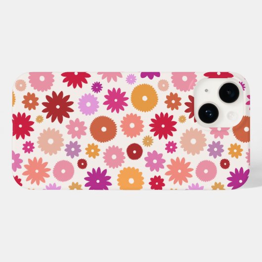 Colorful Blooms Pattern Case-Mate iPhoneケース (裏面 (横))