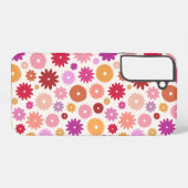 Colorful Blooms Pattern Samsung Galaxyケース (裏面横)
